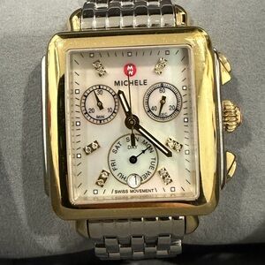 Michele Two-Tone Chronograph Watch